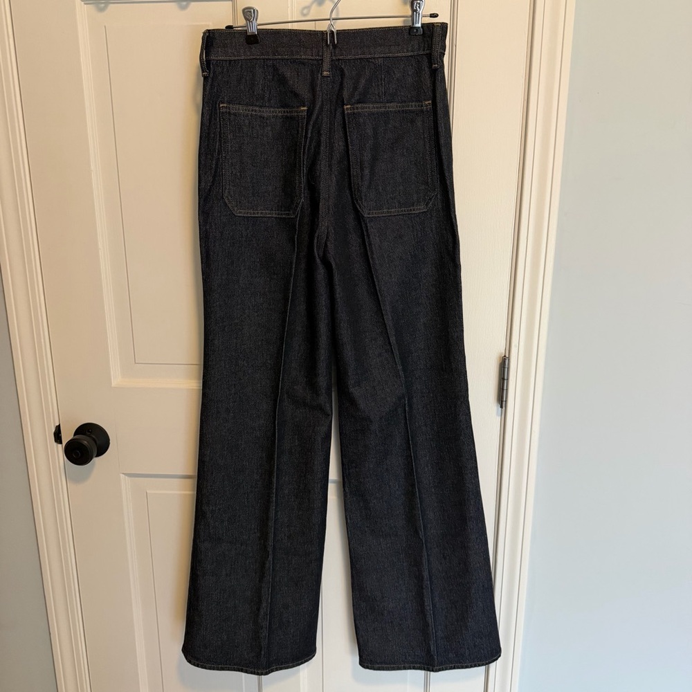 J.Crew Sailor Denim Trousers in Rinse Wash sz 27 - Picture 6 of 10